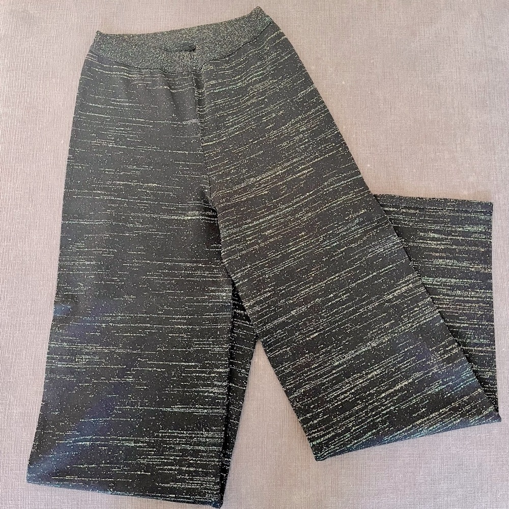 Catherine Malandrino Wide Leg Glitter Pants